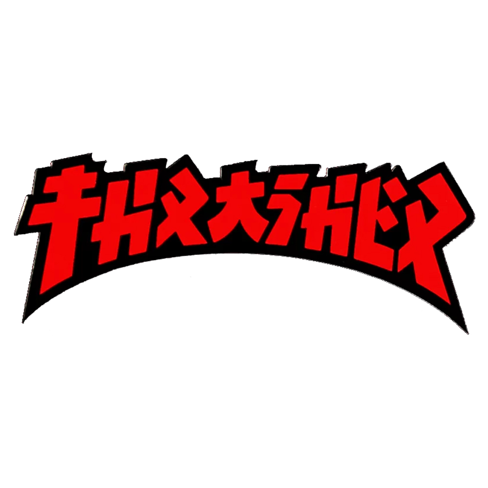 アーリーウープ スラッシャー Thrasher Godzilla Diecut Sticker Red Black ステッカー No