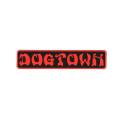 ドッグタウン|DOGTOWN BAR LOGO STICKER 8” ( RED/BLACK )-0