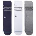 スタンス/STANCE BASIC 3PACK (NAVY) 25.5cm～29cm