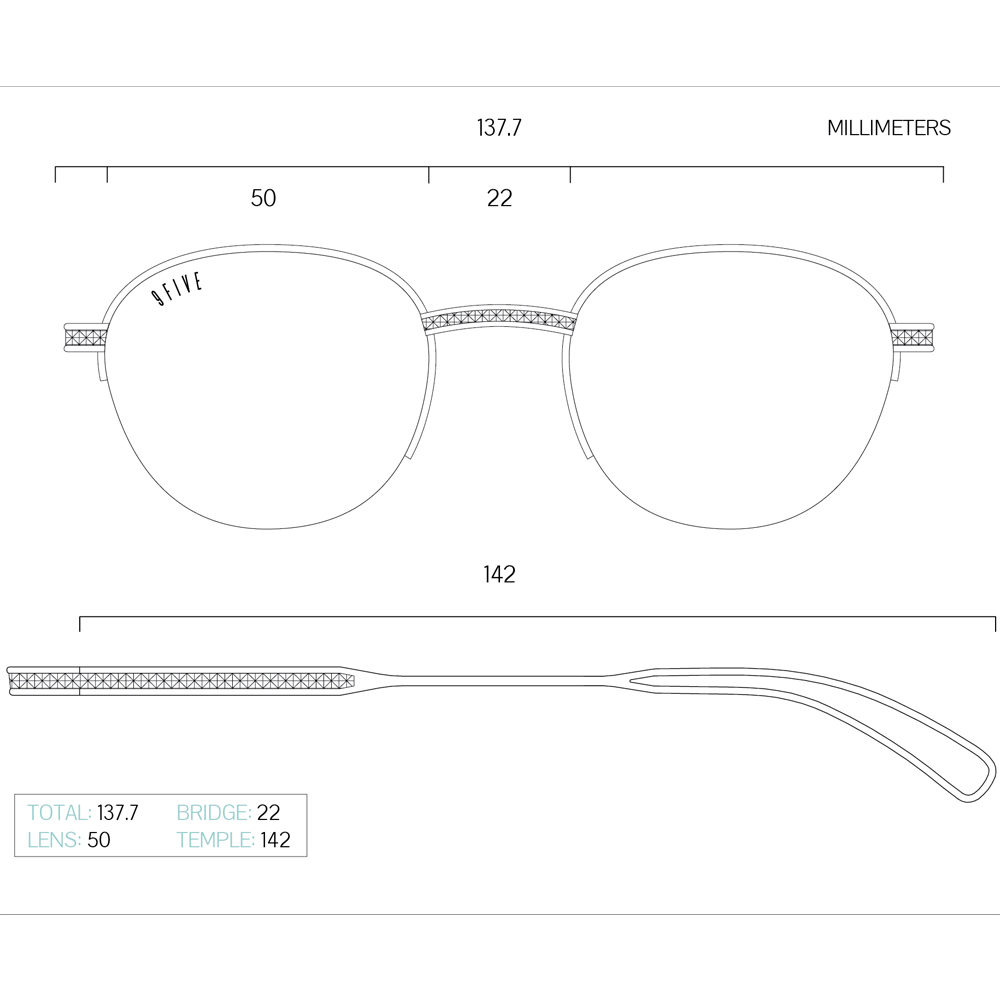 ナインファイブ|DIME 24K Gold Clear Lens Glasses ダイム / 24Kゴールド / クリアーレンズ / ナインファイブ