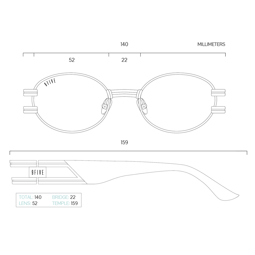 ナインファイブ|ST.JAMES BOLT LITE Platinum Clear Lens Glasses セントジェームスボルトライト / プラチナ / クリアレンズ / ナインファイブ
